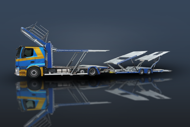 HeavyLiner HighPro Seitenansicht, Bühne ausgefahren