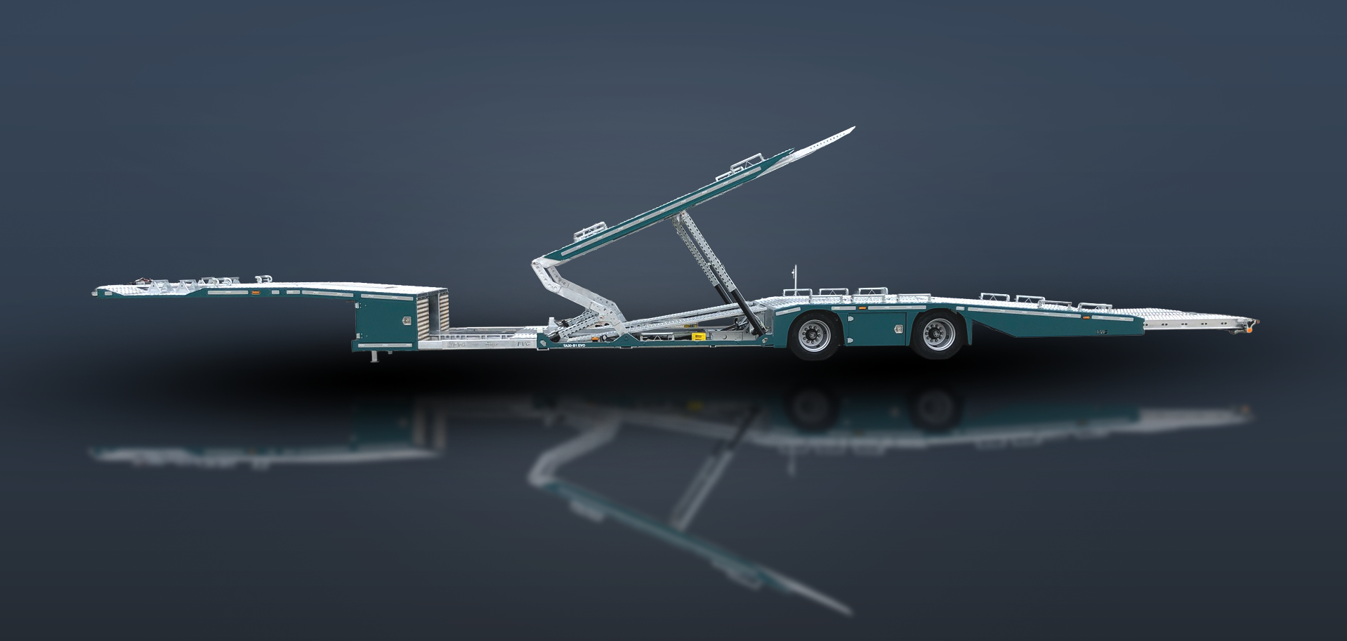 FlexLiner TA30-B1 Seitenansicht, Bühne ausgefahren
