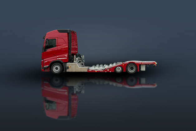 TruckLiner Pro Seitenansicht, Bühne eingefahren