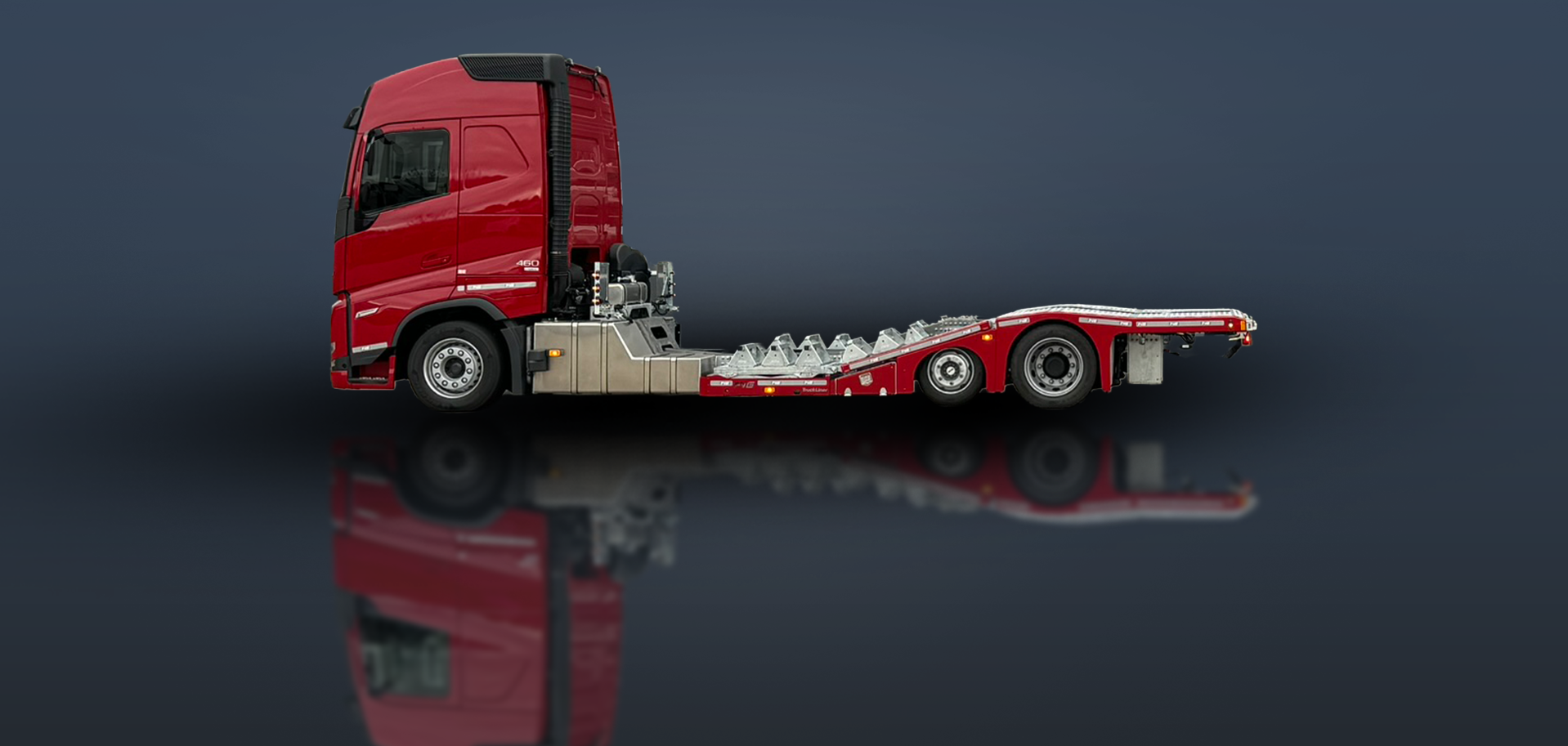 TruckLiner Pro Seitenansicht, Bühne eingefahren