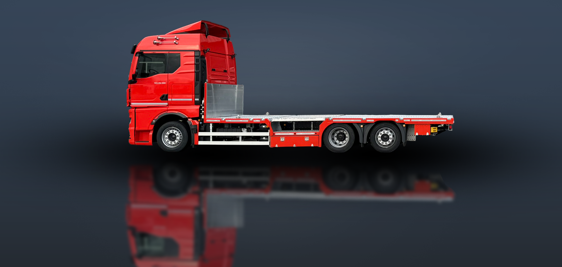 AgrarLiner Pro Seitenansicht, Bühne eingefahren