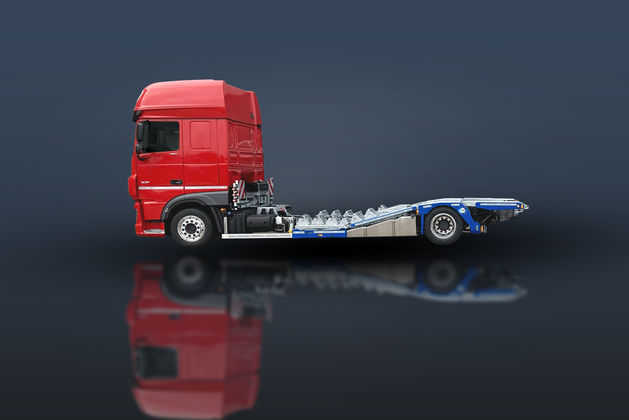 TruckLiner EVO Seitenansicht, Bühne eingefahren