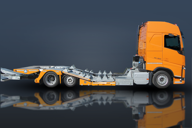 TruckLiner Pro Seitenansicht, Bühne eingefahren