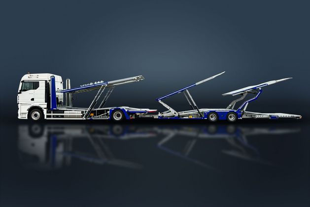 HeavyLiner Classic Seitenansicht, Bühne ausgefahren