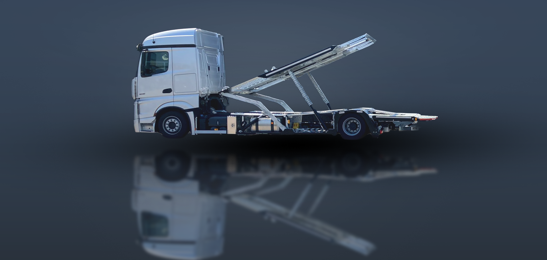 MidLiner Classic Seitenansicht, Bühne ausgefahren