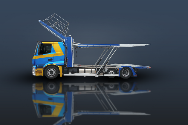 HeavyLiner HighPro Seitenansicht, Bühne ausgefahren