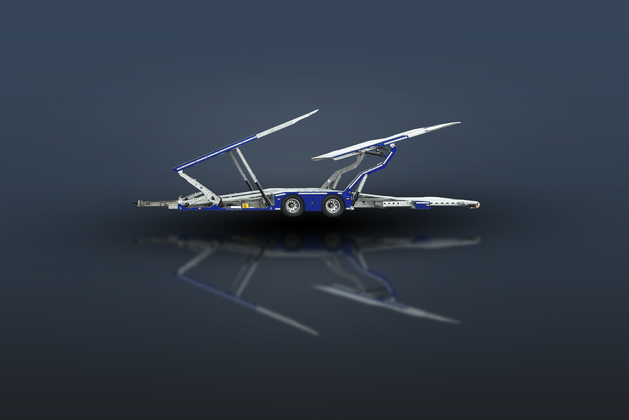 HeavyLiner FS19-B2 Seitenansicht, Bühne ausgefahren