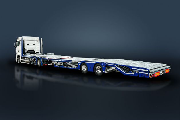 HeavyLiner Classic Heckansicht, Bühne eingefahren