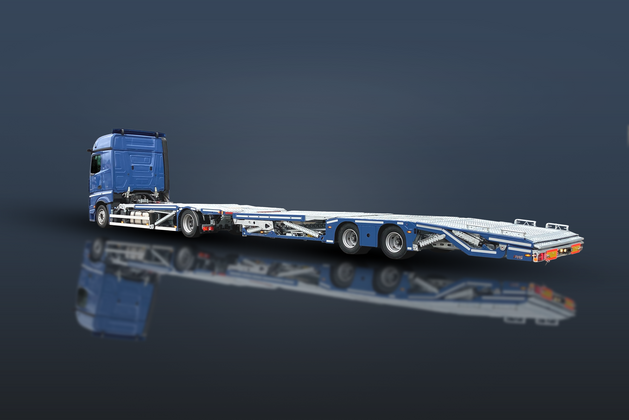 LightLiner EVO Heckansicht, Bühne eingefahren