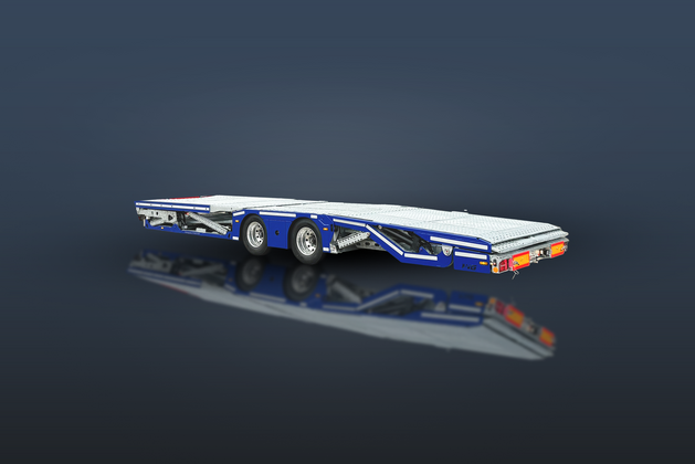 HeavyLiner FS19-B2 Heckansicht, Bühne eingefahren